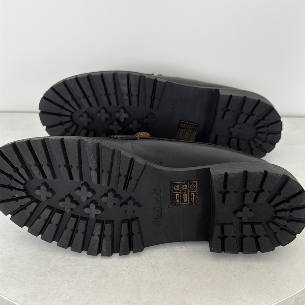 Madewell Bradley Lugsole Black Chunky Slip-On Loafers - Picture 7 of 7